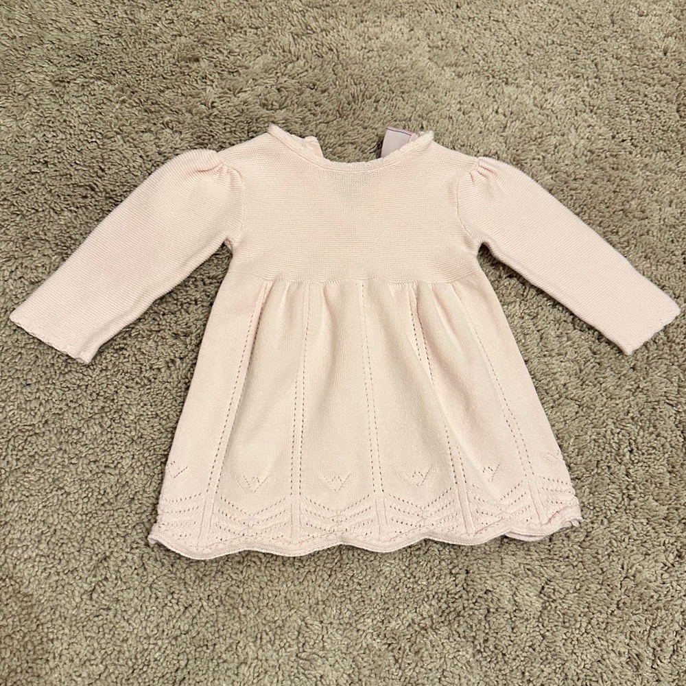 Sweet Pink Sweater Dress